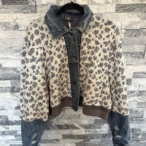 Free People Ditsy Denim Jacket